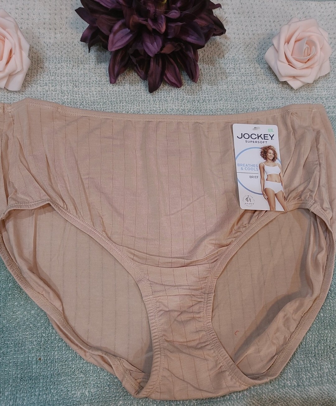 JOCKEY SUPERSOFT 2376 BREATHES COOLS 9/XXL SOFT MODAL STRETCH BRIEF ~NWT