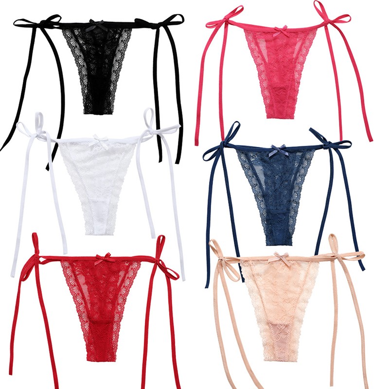 6 Pack Lot Sexy Womens Lace Panties Thongs G string Ladies Underwear Lingeries