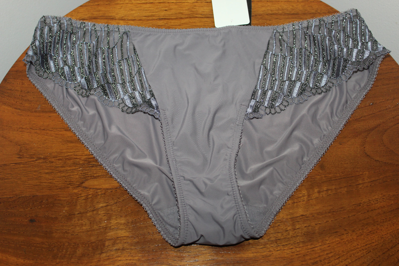 WACOAL LA FEMME BIKINI LACE DETAIL SHARK GRAY SIZE 7-L