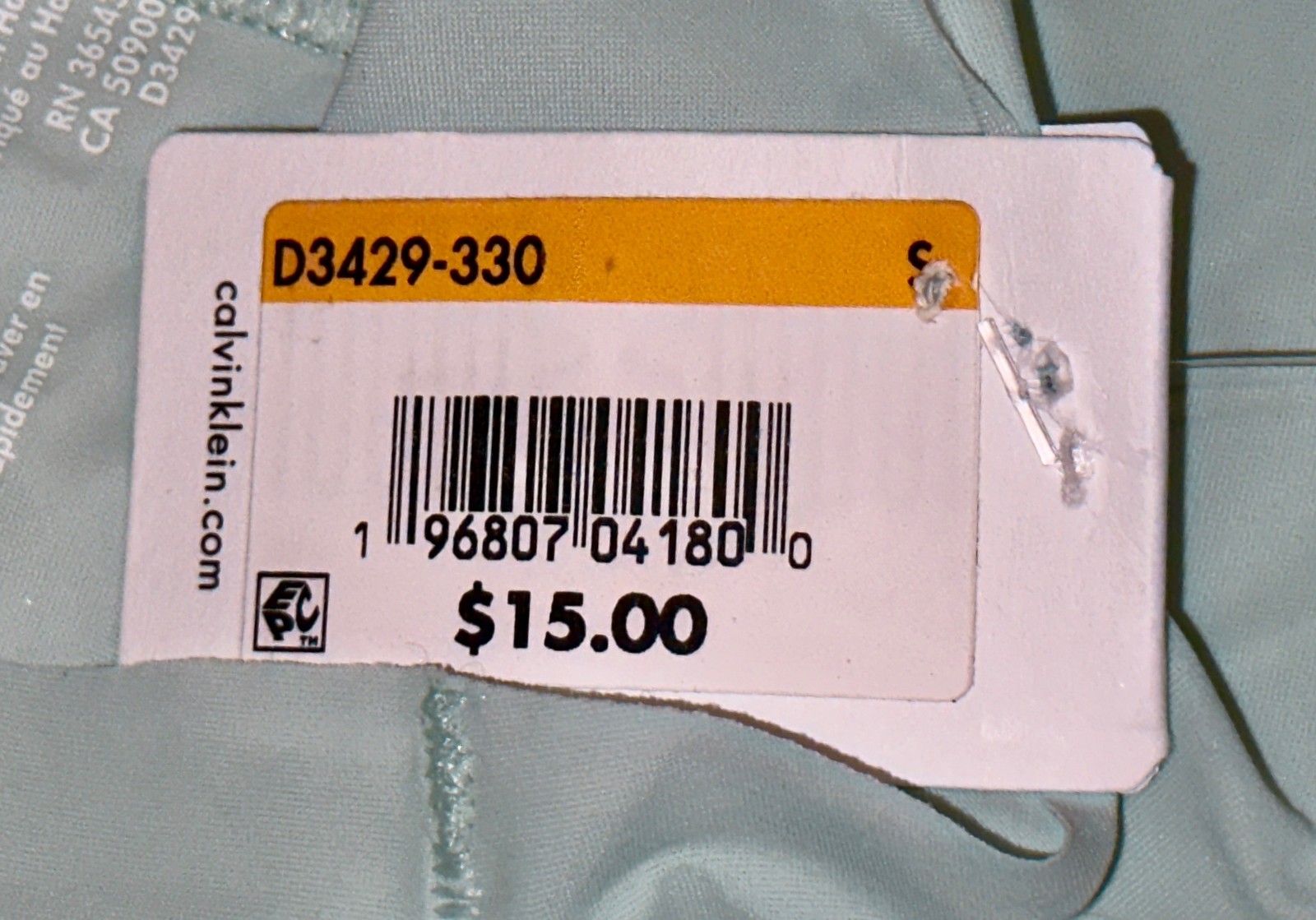 CALVIN KLEIN Invisibles Frosted Green Hipster Panty Womens Sz S 5 M 6 L 7 XL 8