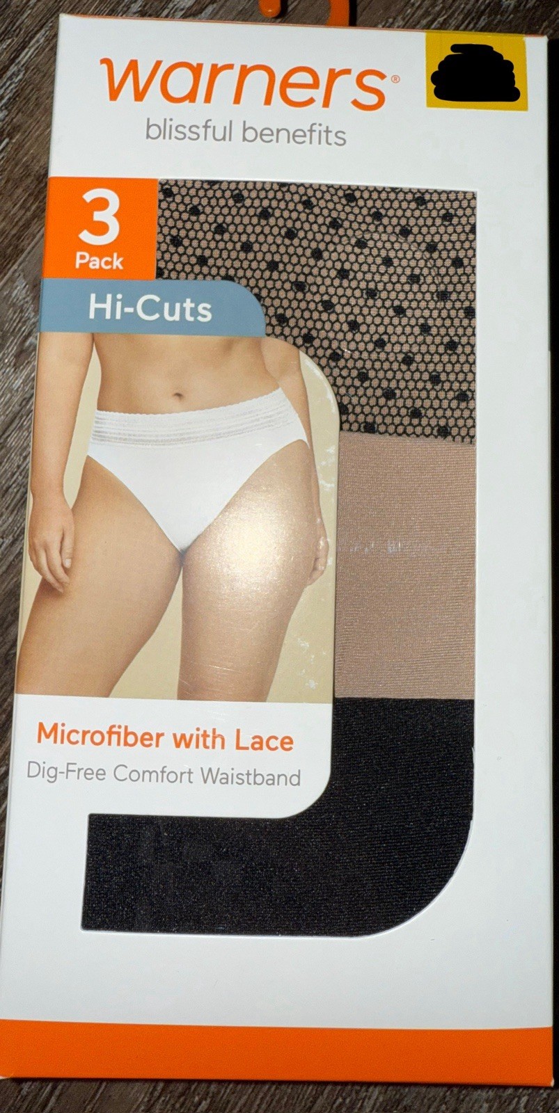 Warner’s ~ Women’s HI-Cut Underwear Panties Polyester Blend 3-Pair (D) ~ 2XL