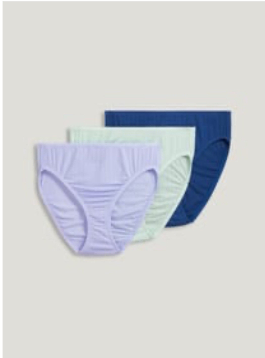 Jockey NWT SuperSoft Breathe French Cut 3 pack, Size 7, Large