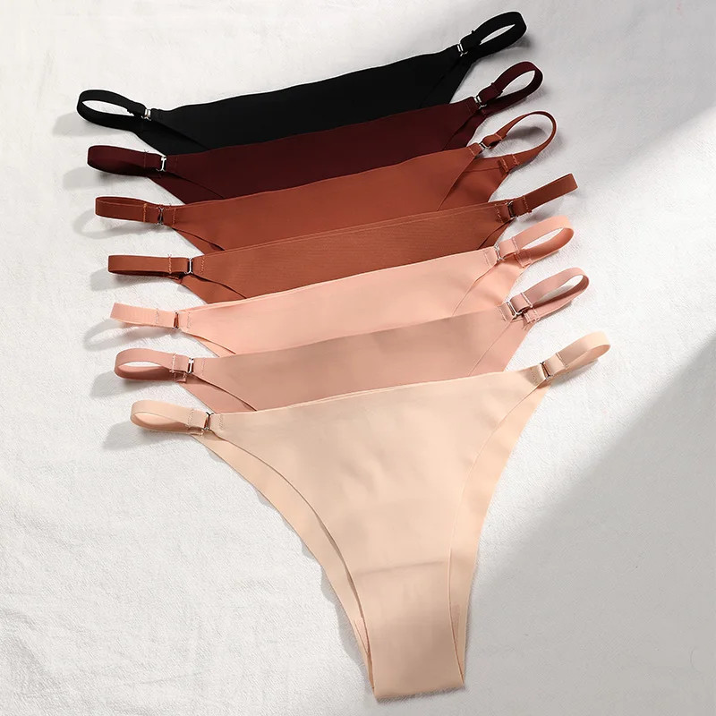 2/4/7pcs S-XL Breathable Seamless Panties – Sexy Low Rise Fashion Underwear HOT