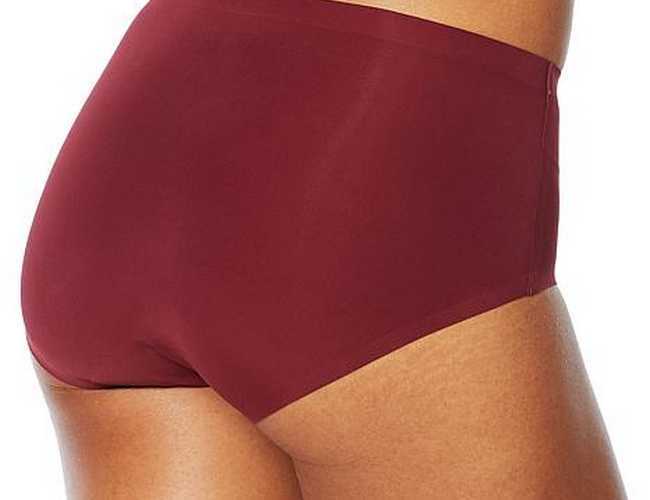 Rhonda Shear Purple Invisible Body Brief Smoothing Panties Full Coverage NEW