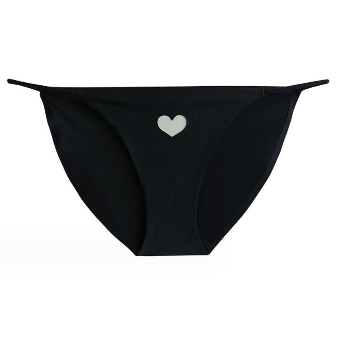 1/6 Pack Lot Womens Sexy Panties Satin String Thong Bikini Heart Underwear Brief