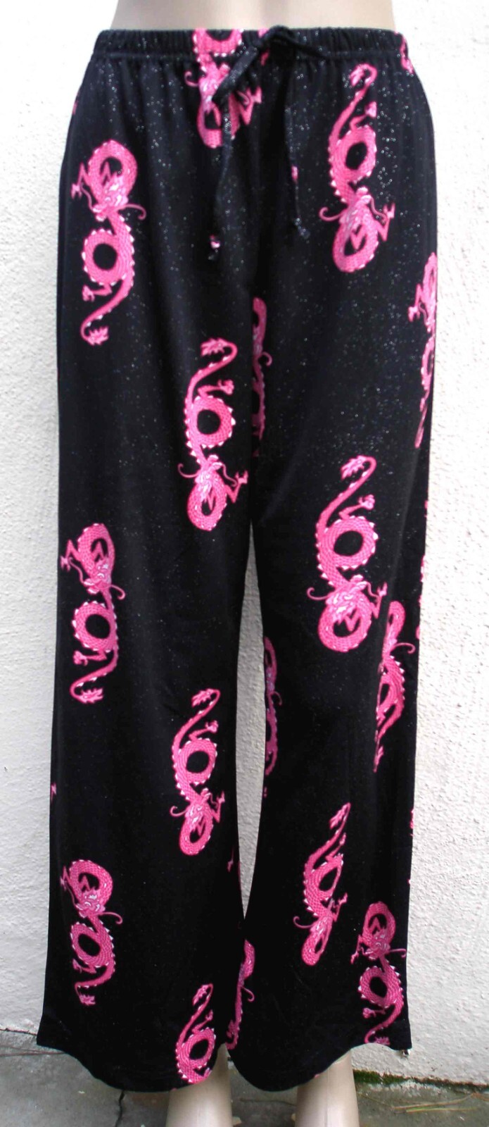 Pajama Pants New Sizes Small Medium Large Black/Pink