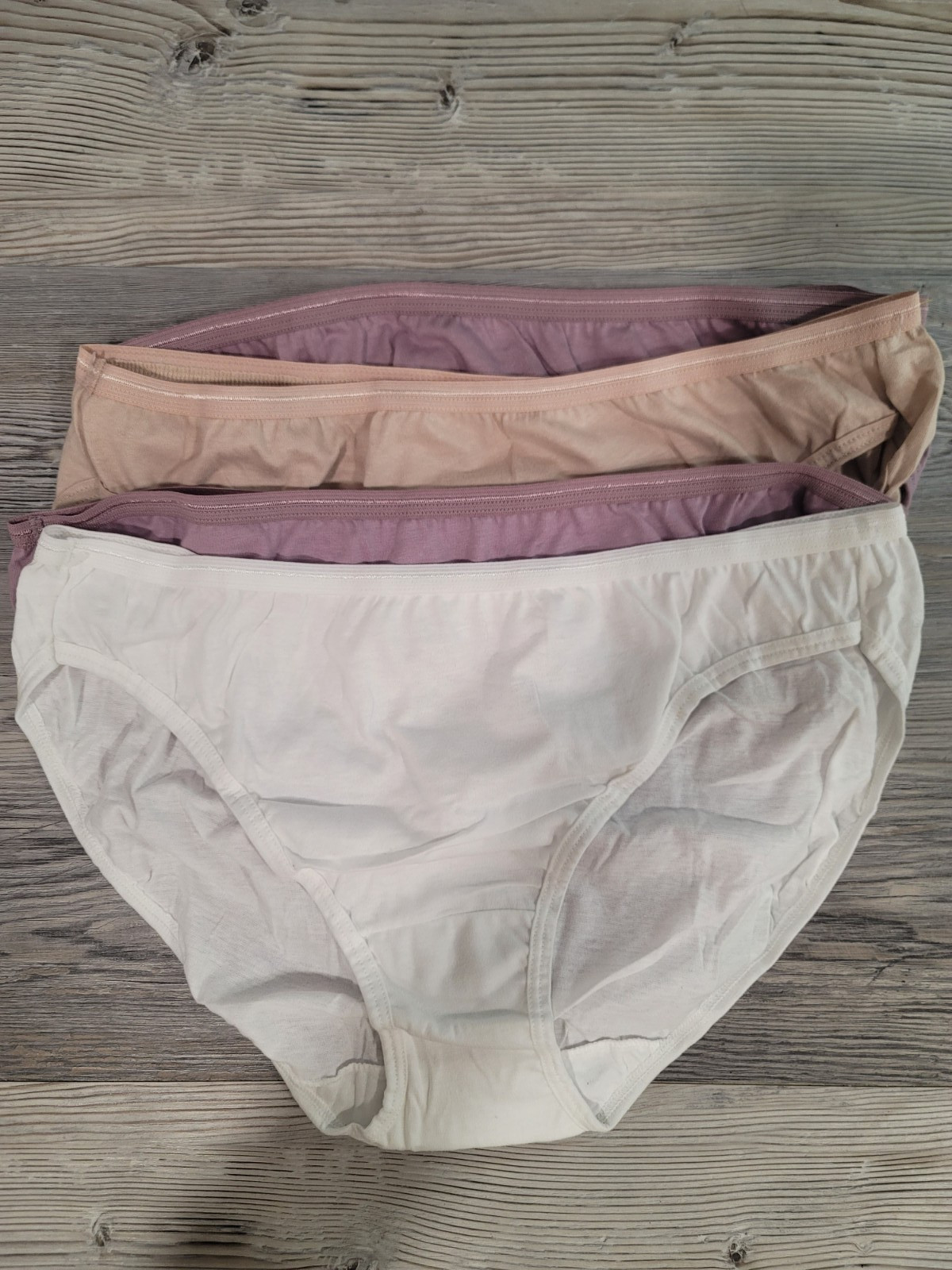 fruit of the loom breifs all cotton size 9 high rise solid no tags or package