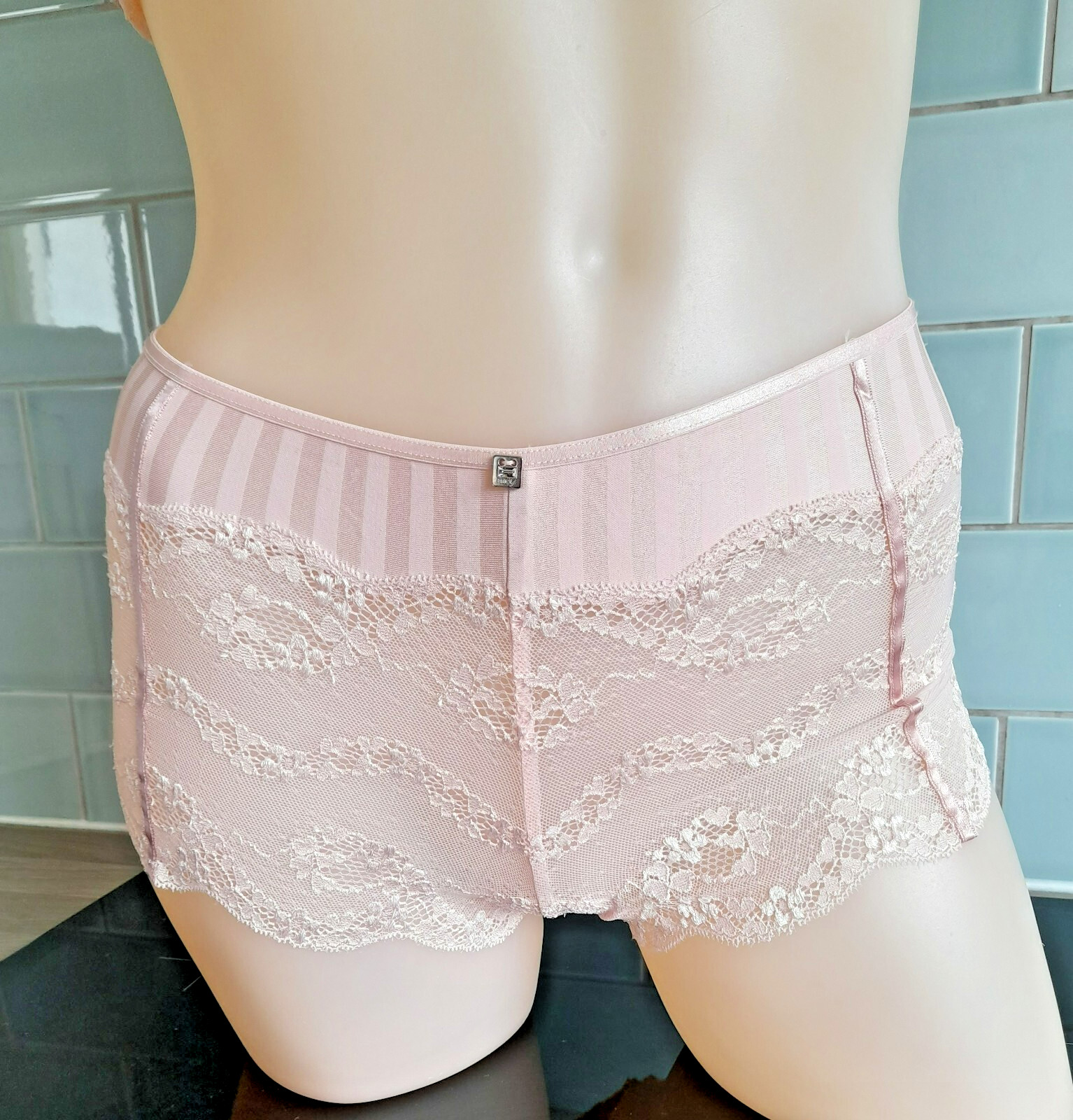 Mey Favourites Vintage Rose JAZZ Stripe and Deep Lace Shorts