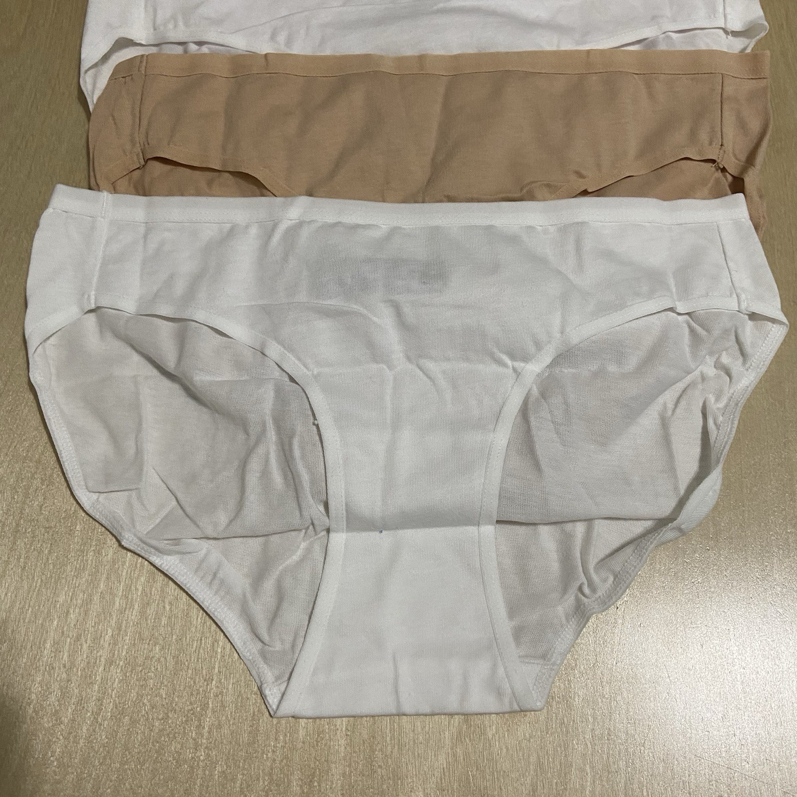 Auden Women’s Size Small (4-6) Soft 100% Cotton Bikini-Style Panties 6 Pack