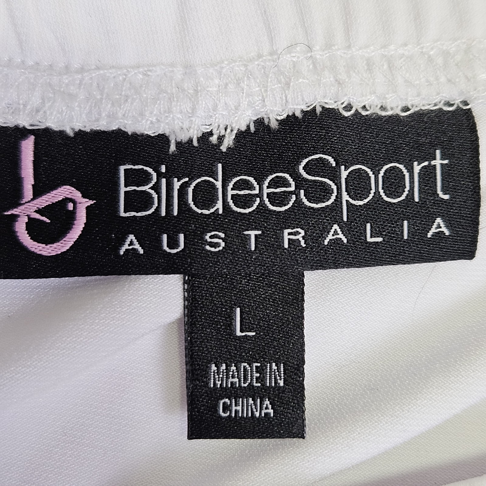 BirdeeSport Australia Under Shorts Womens L Base Layer Golf White Activewear NEW