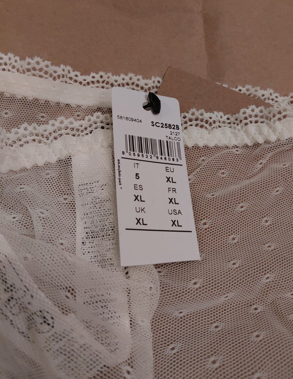 Intimissimi XL All About Flowers High Waist Hipster Brazilian Ivory Lace – NWT