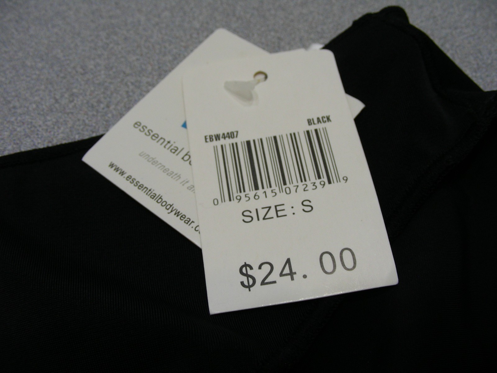 ESSENTIAL BODYWEAR – Small Size – Black Nylon/Spandex Panties!