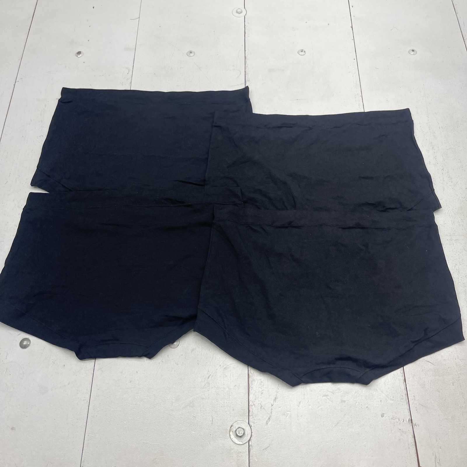Boyshort Underwear Womens 4XL Black High Waist Cotton Spandex Briefs Lot 4