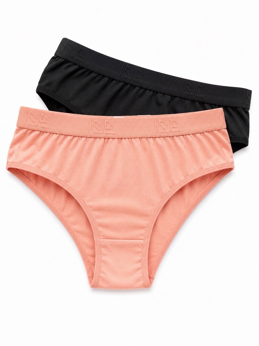 ISE Moda Intima Women’s Cotton Brief Panties 2-Pack Breathable Stretch