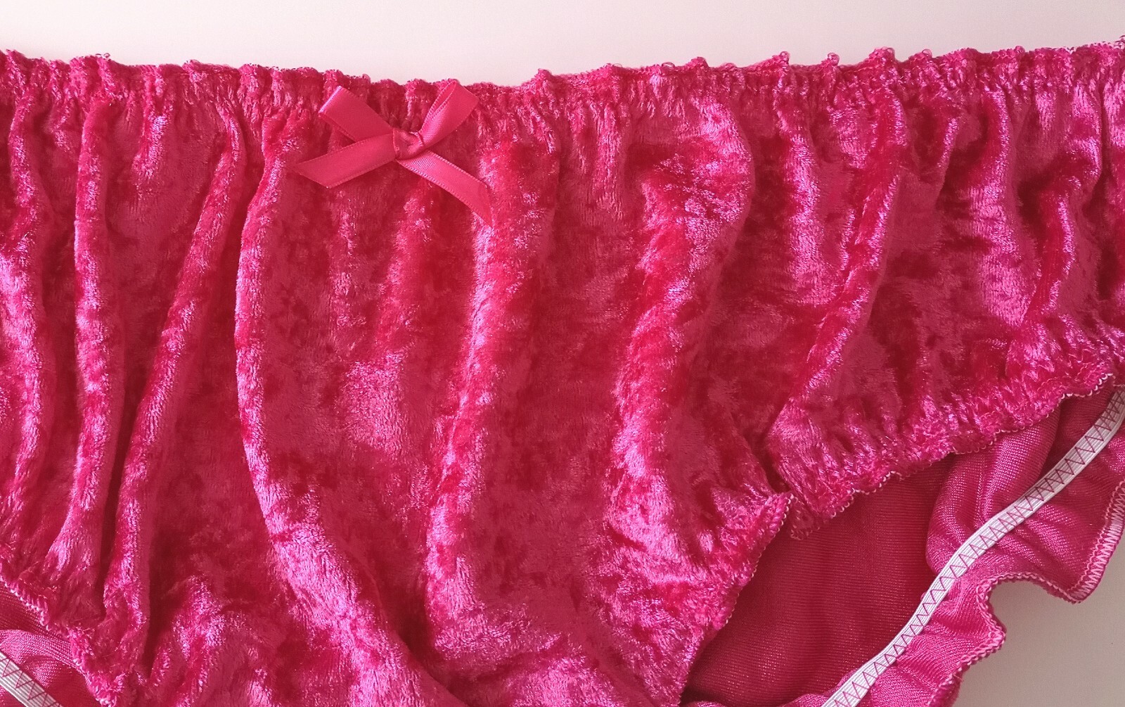 🌸MADE TO ORDER*Luxurious “CRUSHED VELVET SISSY” Knickers any size & colour 🌸