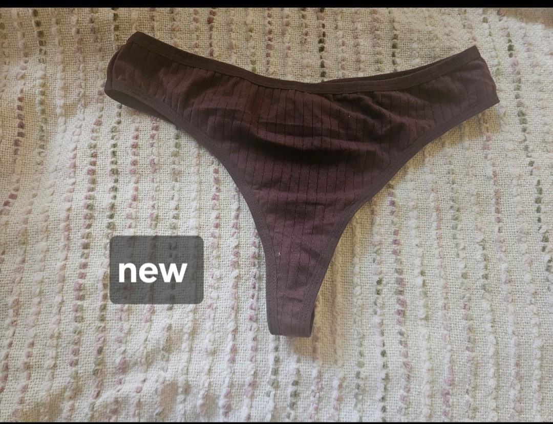 New Dark Brown Cotton Thong Extra Large