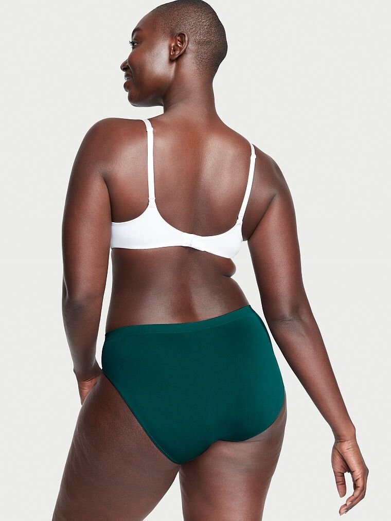 XL Green SEAMLESS NO SHOW FULL COVER Victorias Secret HighLeg Waist Brief Panty
