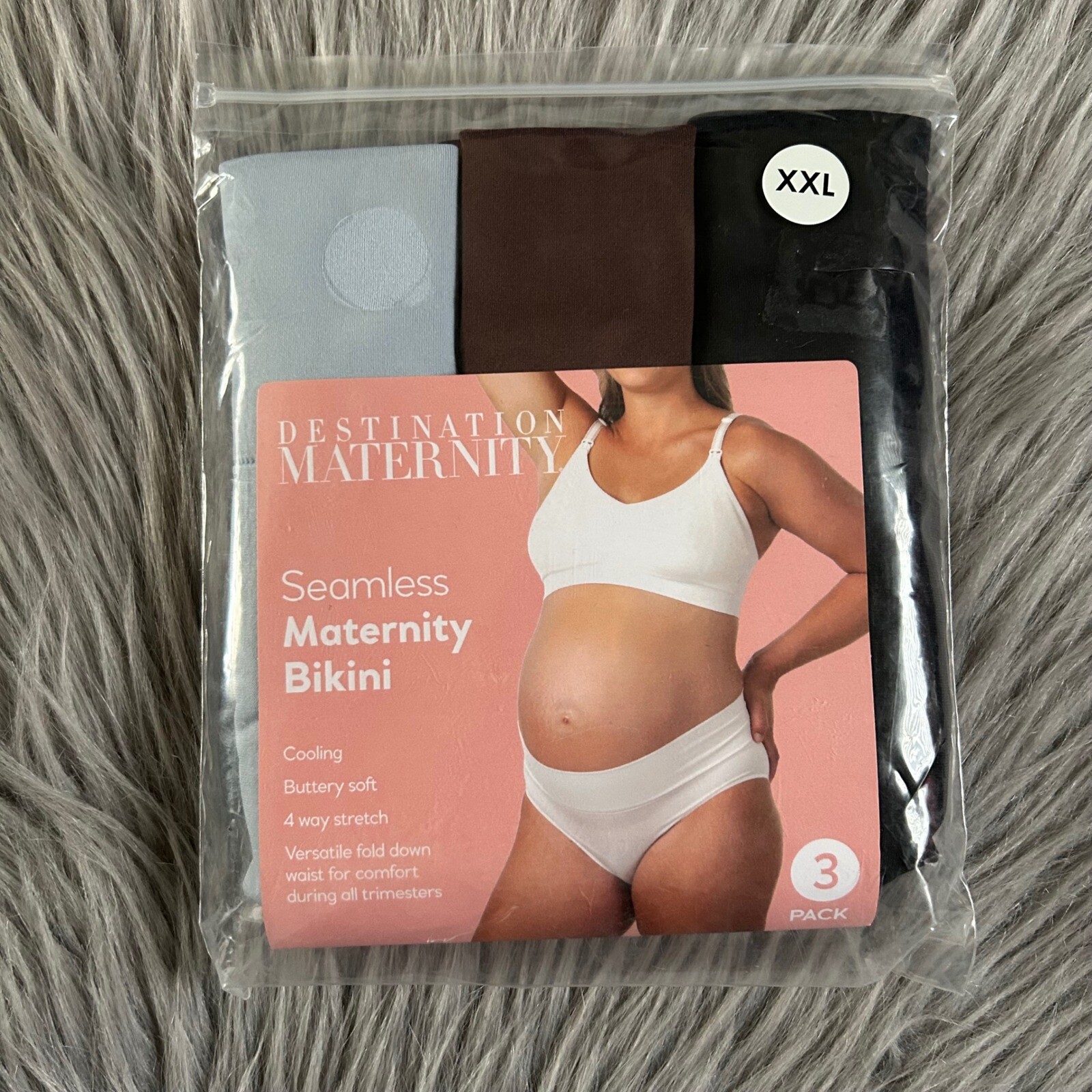 Destination Maternity Seamless Bikini Womens Size XXL Cooling Buttery Soft