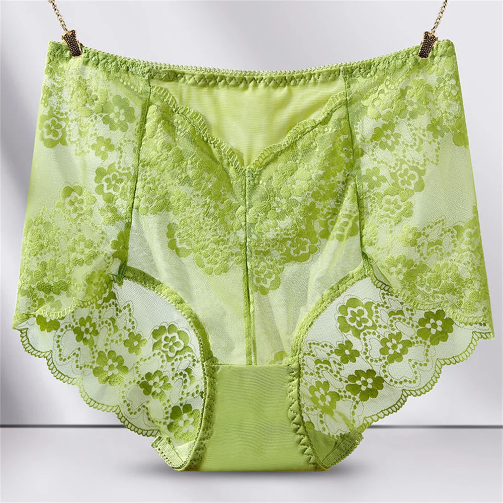 High Waist Lace Brief Panties Tummy Control Butt Lifter Women’s Underwears