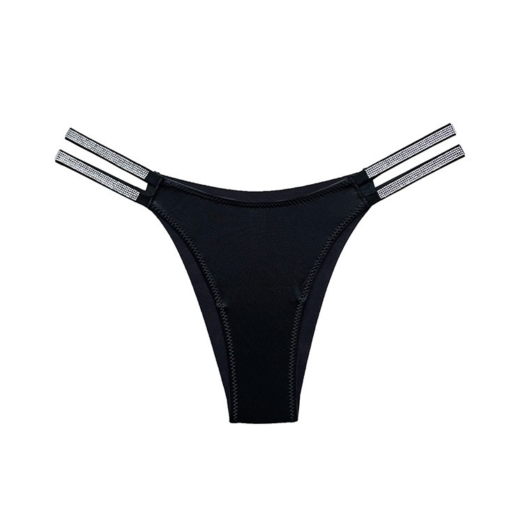 3 Pack Lot Ladies Womens Ice Silky Panties Briefs Underwear Double Strap Bikinis