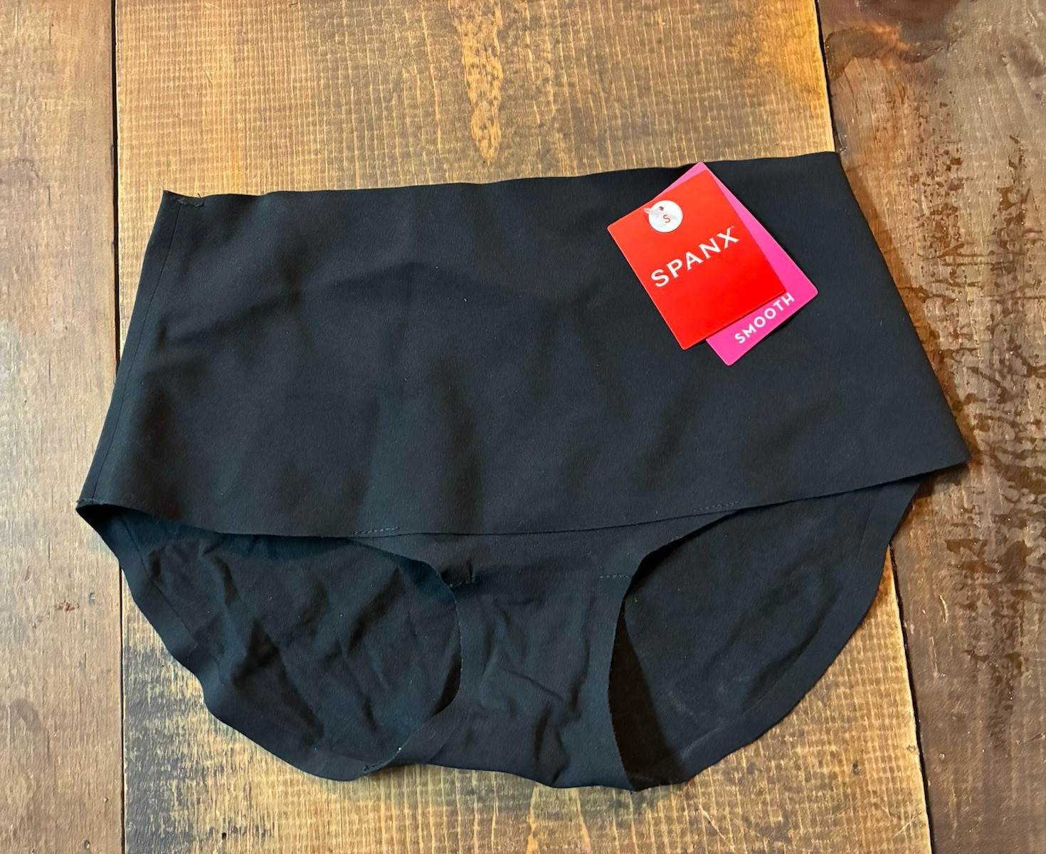 SPANX Undie-tectable Seamless Microfiber Brief Panties Black S/P SP0215