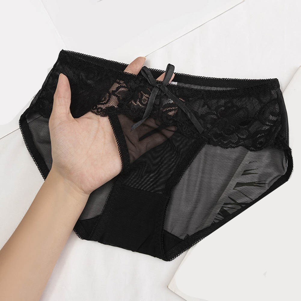 Thin Lace Women Seamless Underwear Mesh See Through Briefs for Comfortable Fit