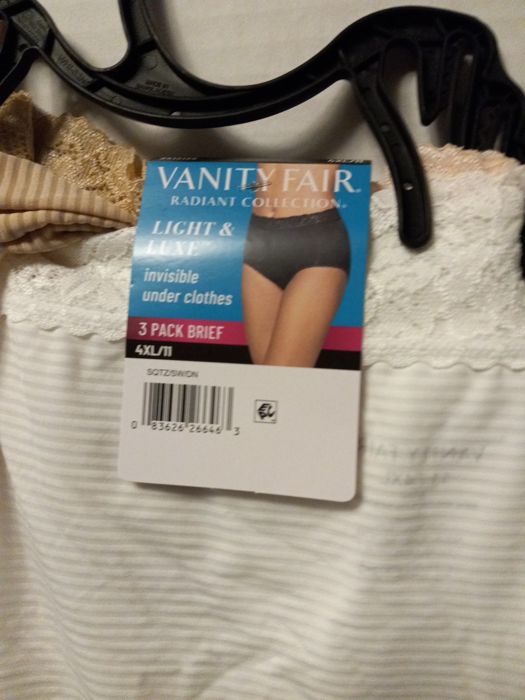 Women’s Light & Luxe 3 Pack Briefs 4XL/11 NWT