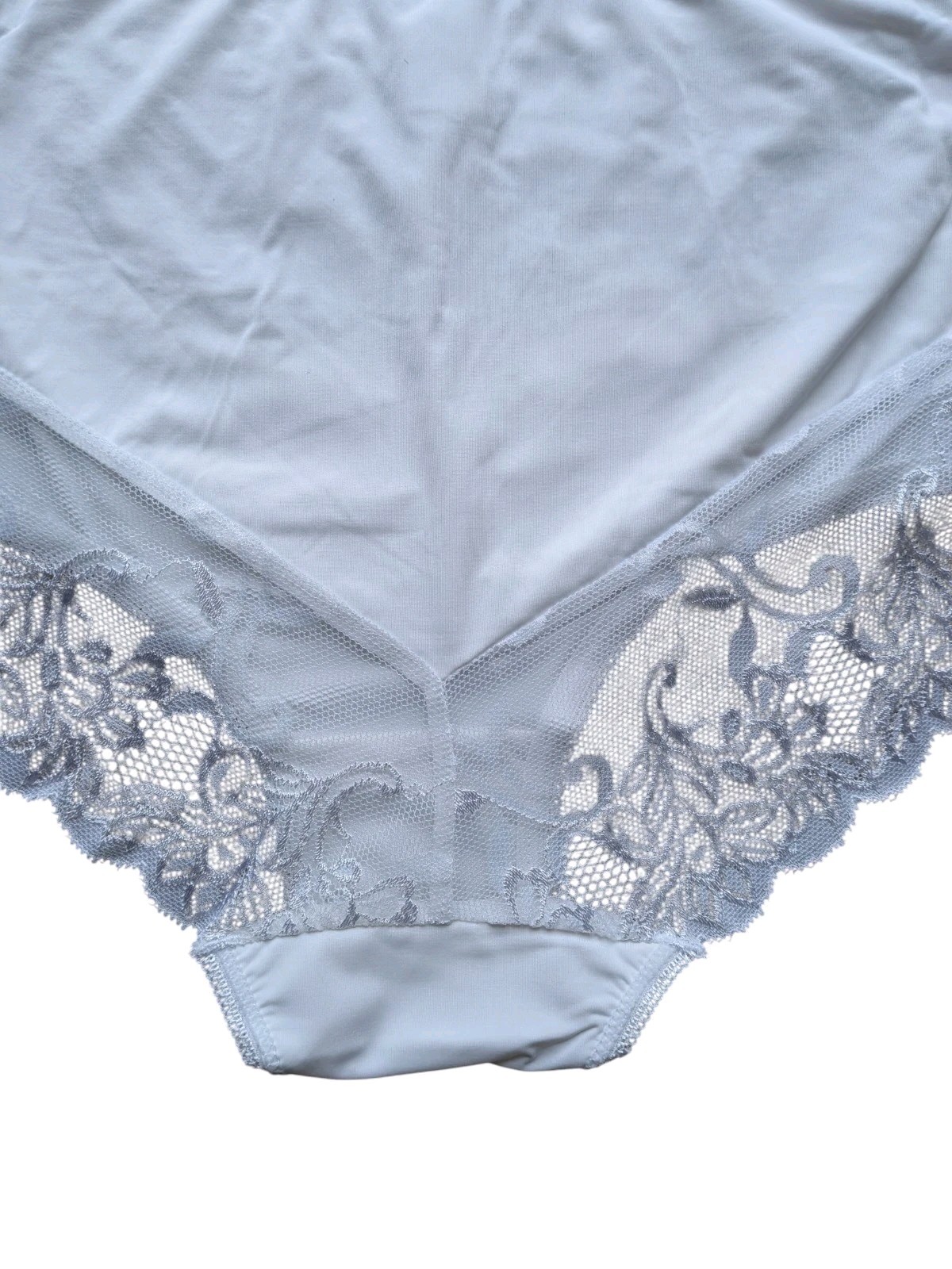 Marlon Ladies White Lace Trim Full Brief Knickers 3 Pack Comfort Fit 12-14 16-18