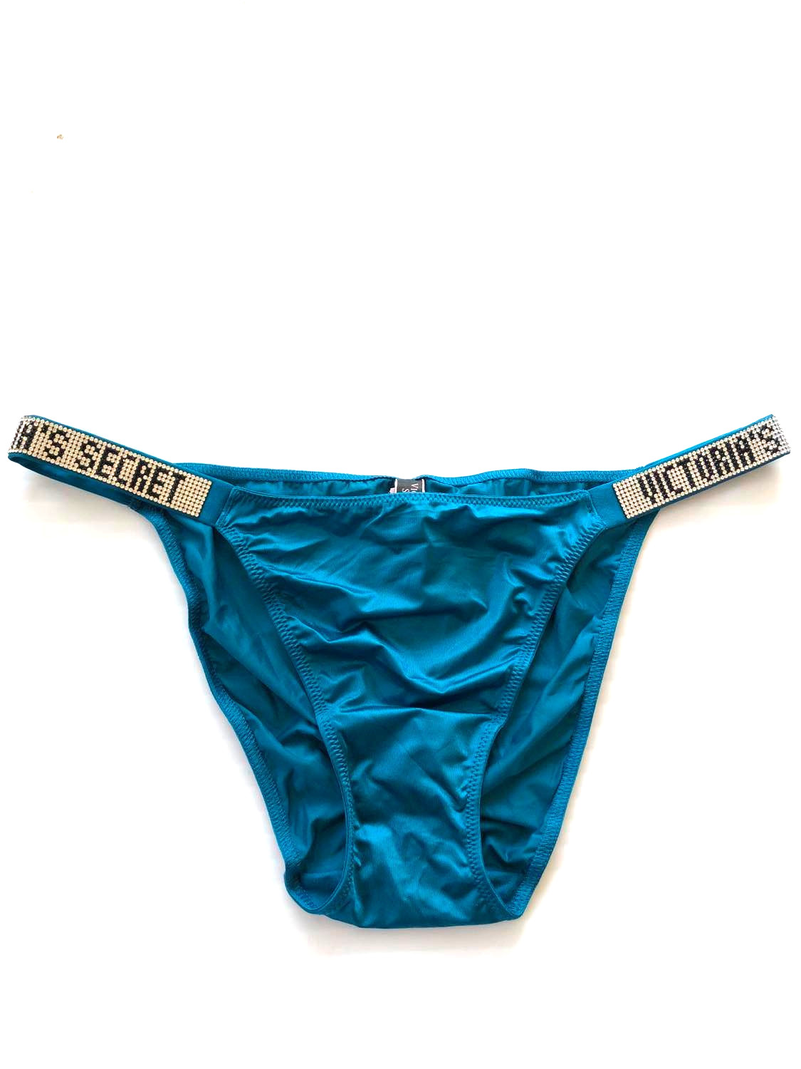 Victoria’s Secret Very Sexy Shine Strap Logo Bikini Panty Color Teal NWT