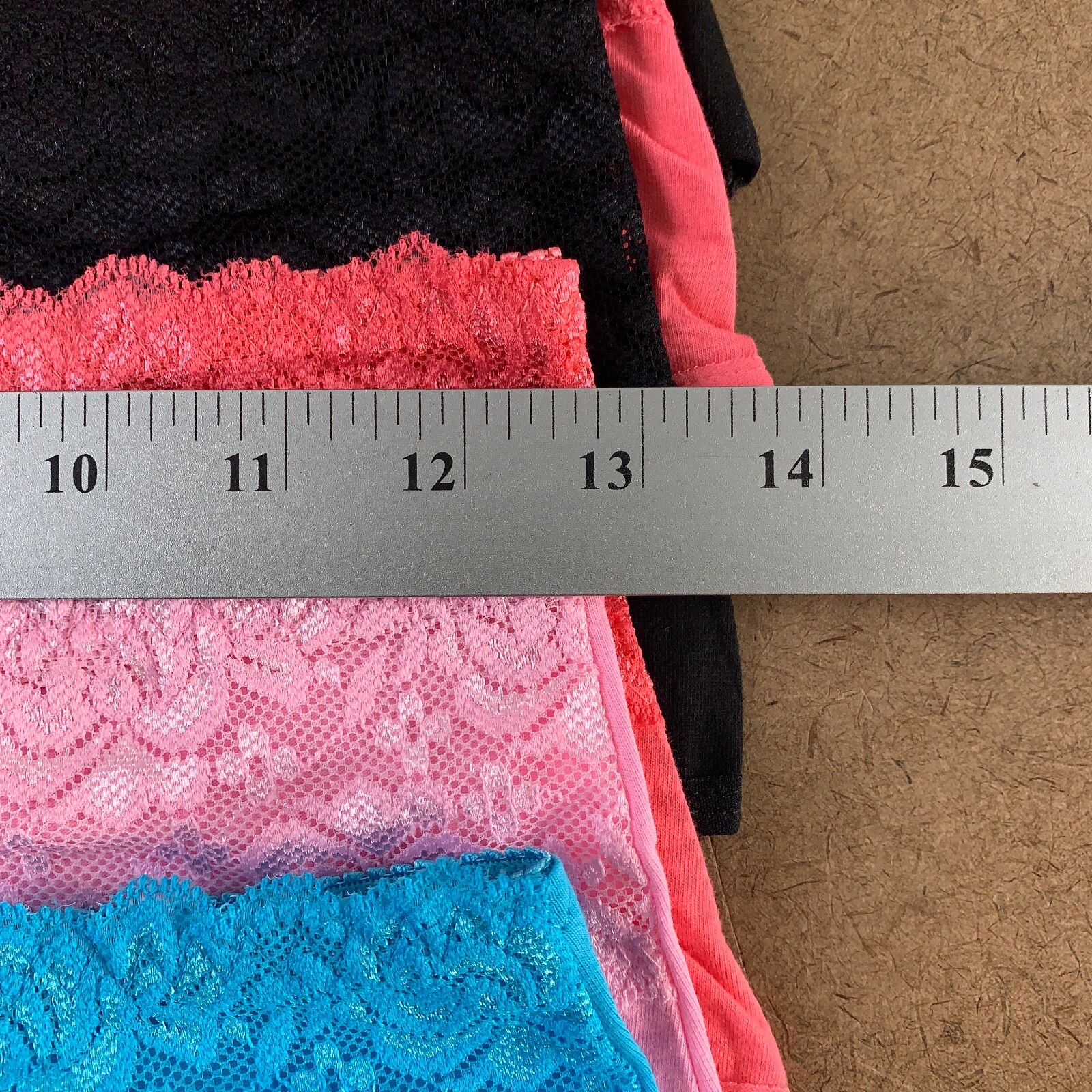 Rose Intimate Women’s Size XL Multicolor 6 Pack Lace Trim Brief Panties NWT