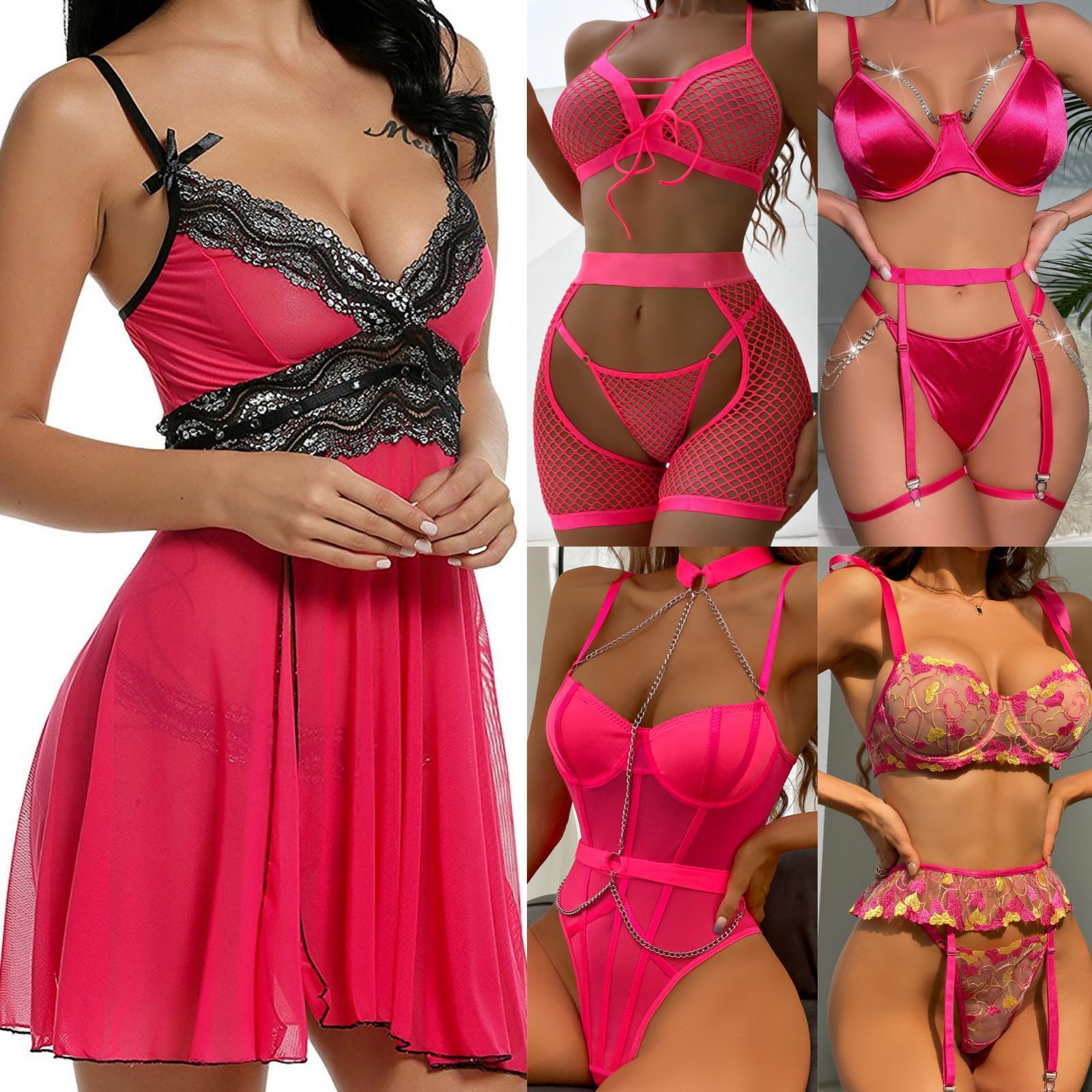 Women Sexy Lingerie Lace Babydoll Mini Bodysuit Underwear Nightwear Sleepwear US