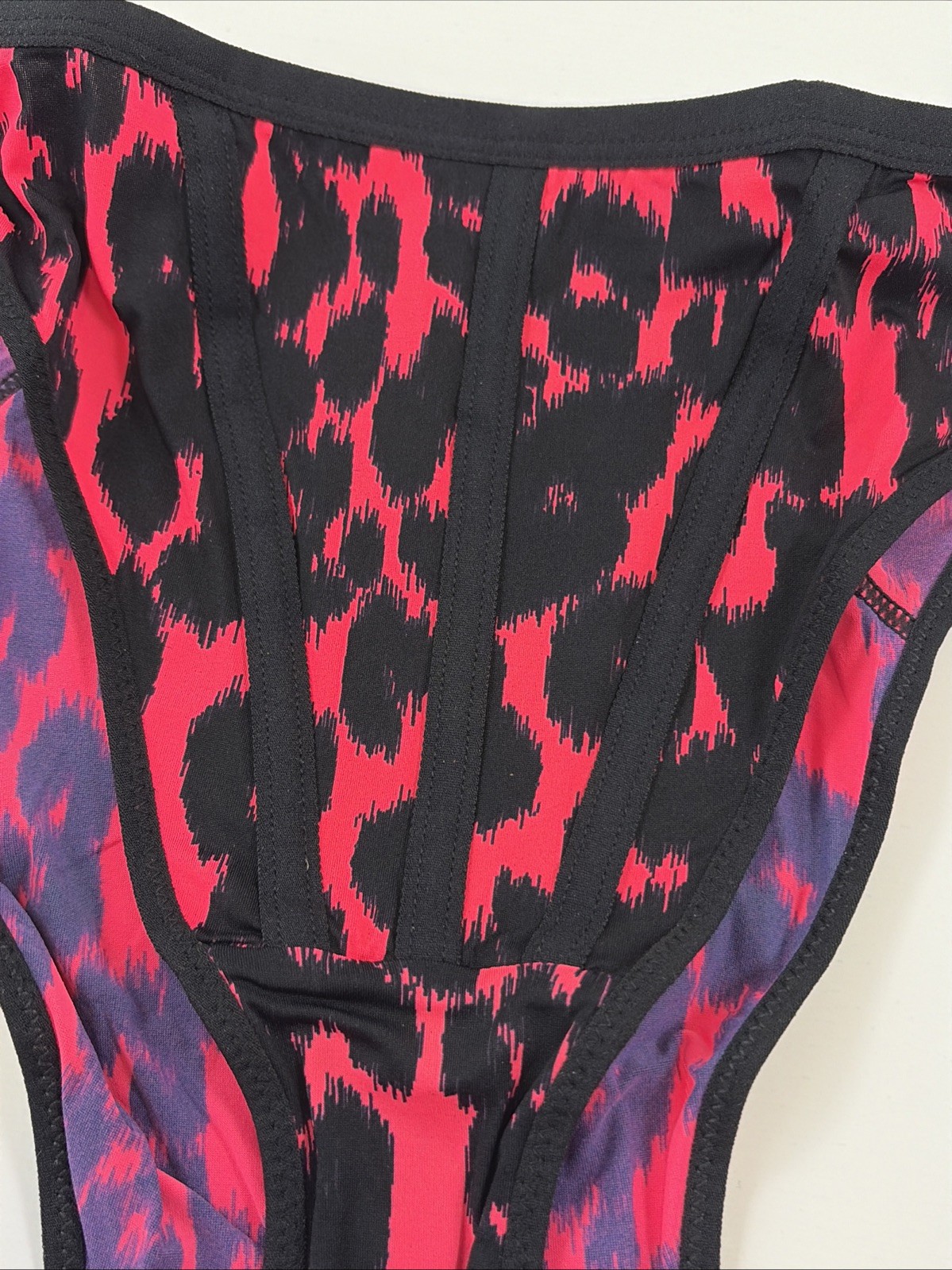 Savage X Fenty City Kitty High Leg Bikini Pantie Size Small 4/6