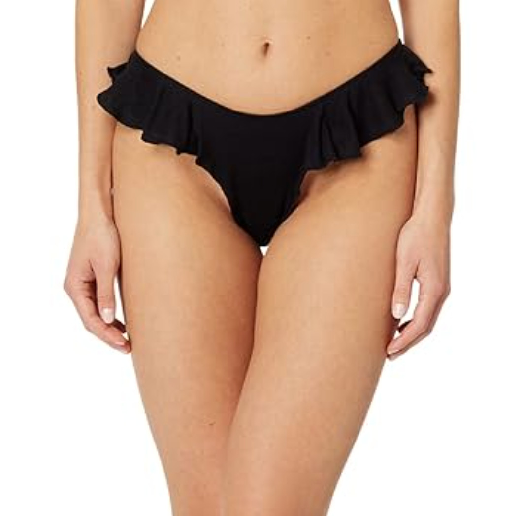 Only Hearts L17951 Womens Black Organic Cotton Butterfly Brief Size L  