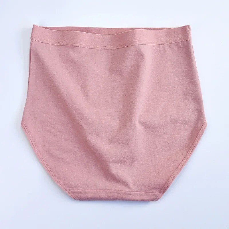 220lbs Women High Waist Cotton Panties Briefs Underwear Soft Underpants 3Pcs