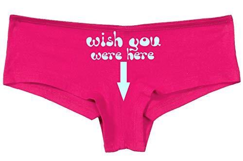 Knaughty Knickers Wish You Here Funny Sexy Flirty Pink Panties Selfie Underwear