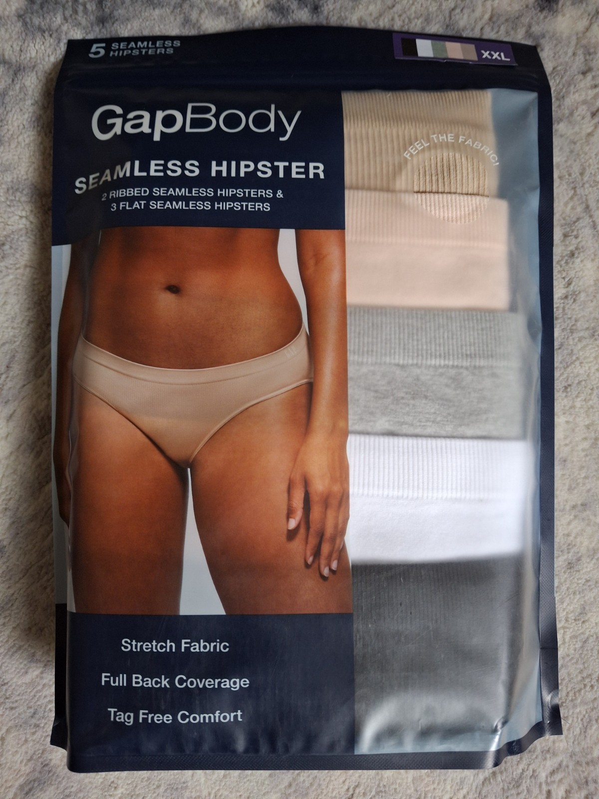 GapBody Women’s 5-Pack Seamless Hipster Medium Ladies Underwear Panties XXL-B8