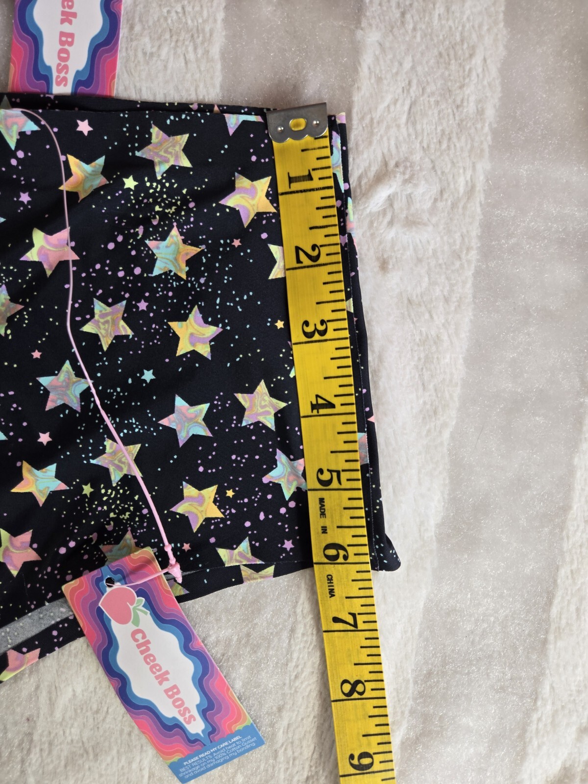 Lot of 2 Cheek Boss Cheeky Briefs 3XL Black Stars Pink Rainbow Panties NWT