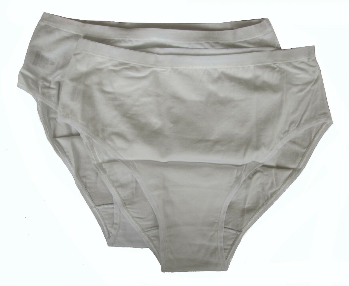 Pack 2 briefs woman cotton slip brief medium smooth bordered bipack RAGNO articl