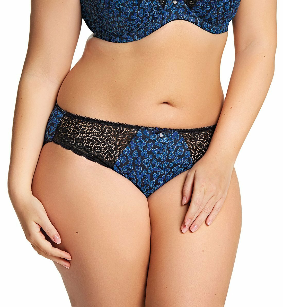 NWT$34 Elomi Jodi Brief Panty Size Medium to 4XL in Velvet Print Style 4195