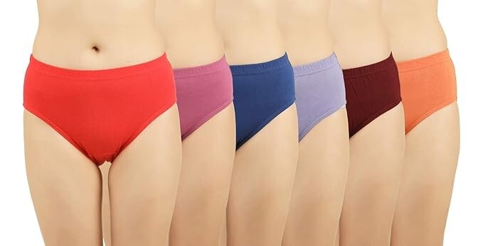 Indian Sexy Women’s Cotton Hipsters (Pack of 6) Panties | Hipsters | Free Ship