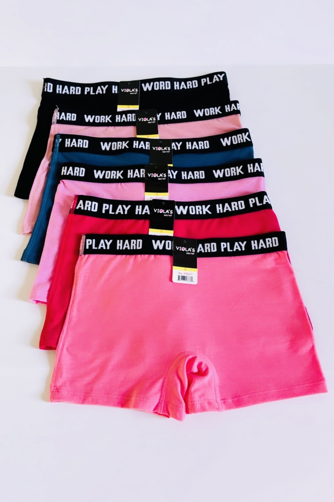 Lot 6 Pcs Boxer Briefs Sexy Women’s Underwear Panties Boyshorts Cotton 27 Size L