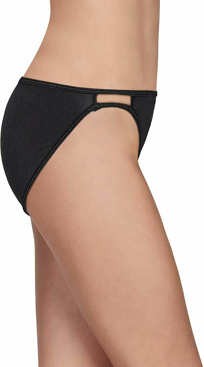 RADIANT VANITY FAIR 3 PACK BIKINI STRING PANTIES BLACK,BEIGE, CREAM 10 XXXL