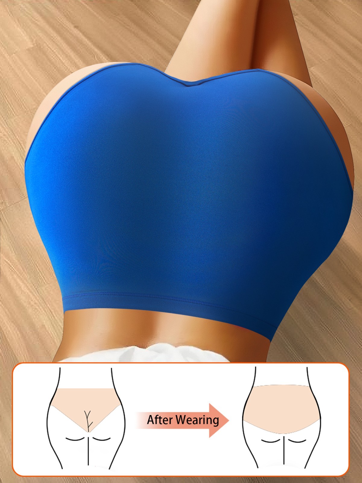 2 Pack High Waist Letter Print Bikini Panties Breathable Milk Silk Tummy Control