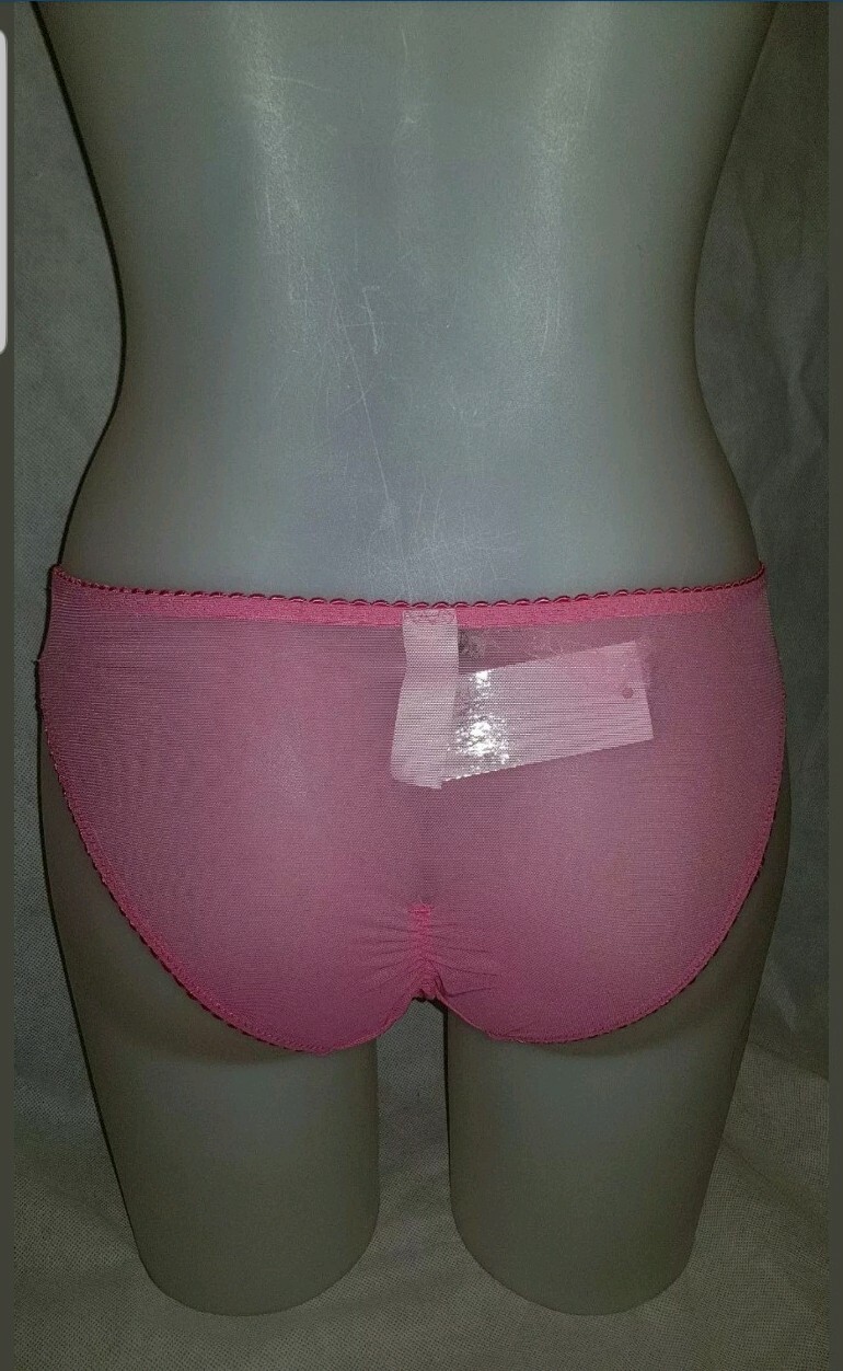 PM7713 Pop Pink Floral Embroidered POUR MOI ‘St Tropez’ Briefs Size 10