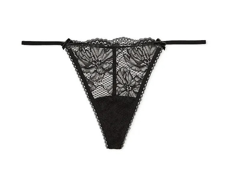 Victoria’s Secret Sexy V-String G-string Skimpy Strappy Elegant Romance Bows NWT