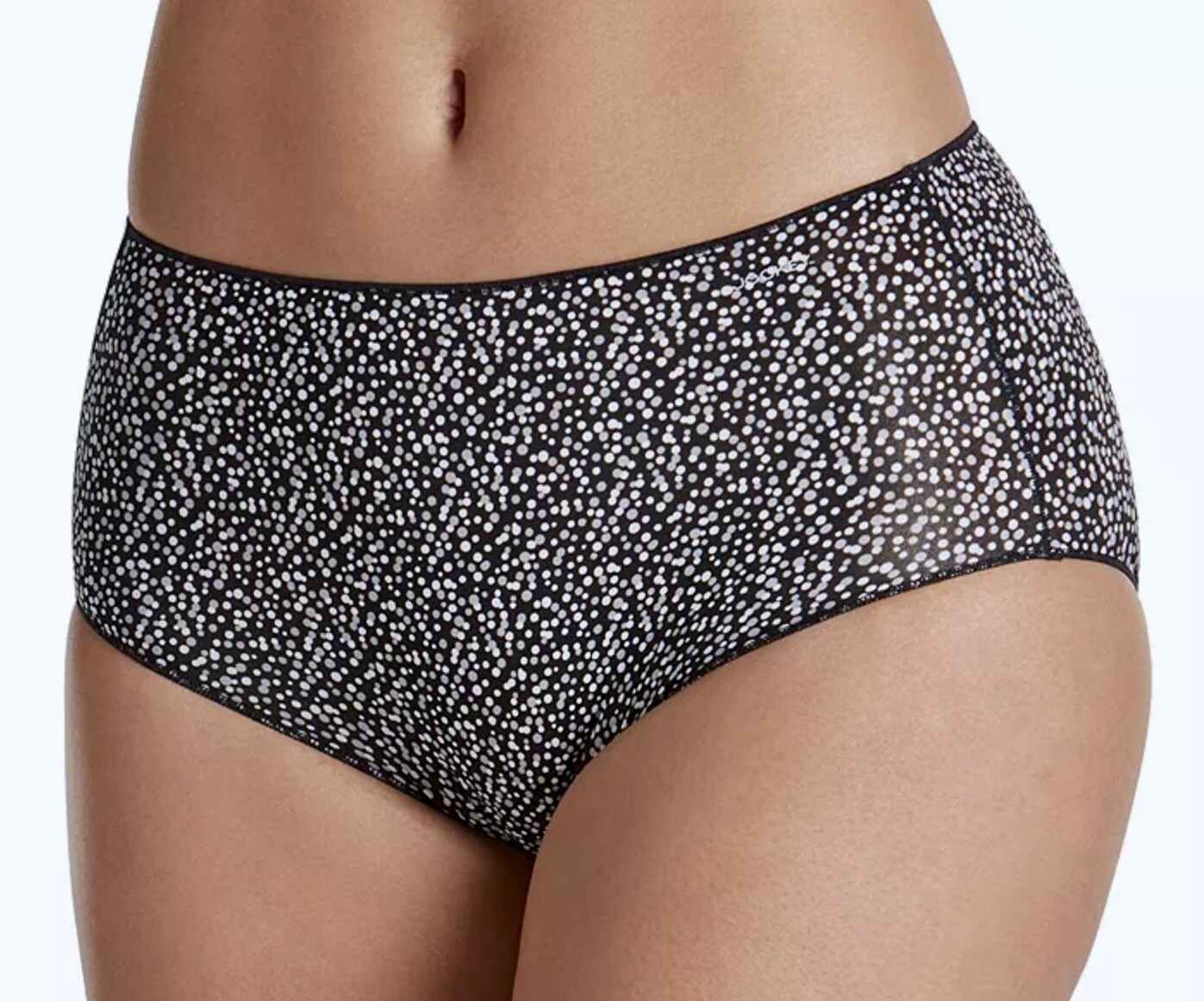 JOCKEY No Panty Line Promise Hip Brief Basic Dots Bla Hipster Panty Womens 2XL 9