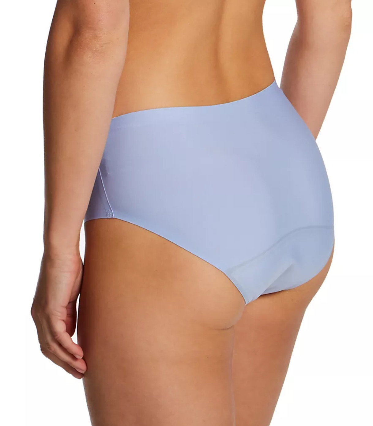 Le Mystere Women Smooth Shape Leak Resistant Hipster Panty Blue Wave Size M