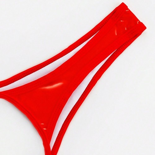 Women’s Shiny Low Waist Miniature G-Strap Bikini Thong Panties Underwear America