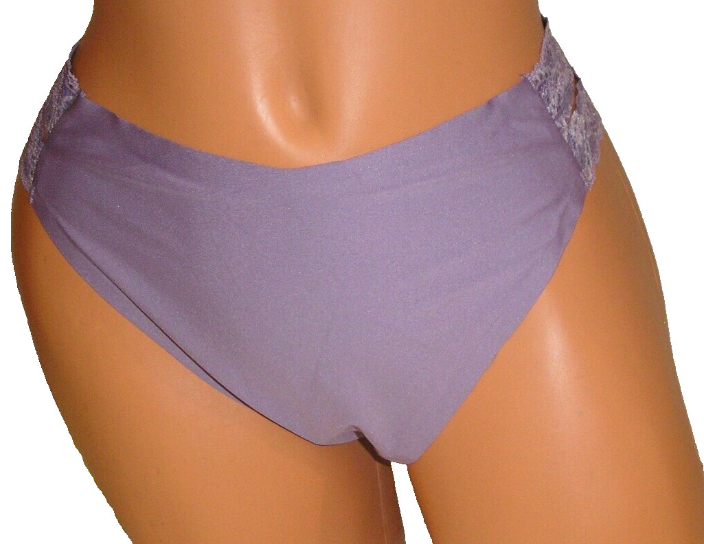 Panties Lingerie Double Lace Strap Purple Thong XL Adult Gift