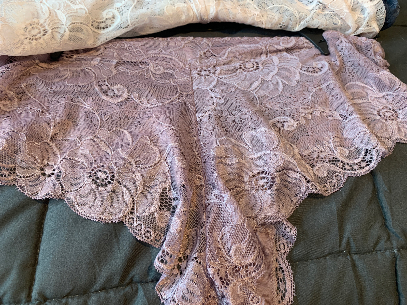 DELTA BURKE 3 PACK BRIEF PANTIES UNDERWEAR 2X PLUS LACE BLUE PINK